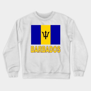 The Pride of Barbados - National Flag of Barbados Design Crewneck Sweatshirt